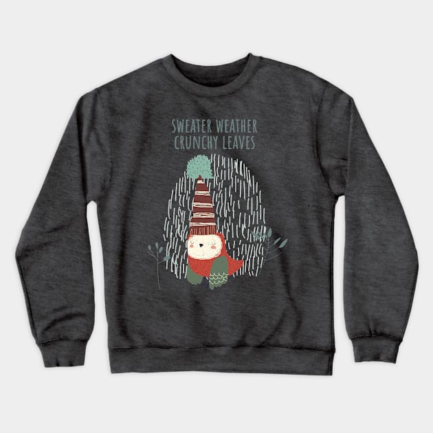 Sweater weather Crewneck Sweatshirt by Biddie Gander Designs